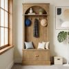 Entryway Coat Rack Shoe Storage