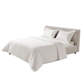 King Duvet Cover Set, 100% Cotton, 3 Pieces Bedding Set King Size with 1 Duvet Cover 104 x 90 in and 2 Pillow Shams 20 x 36 in, Soft Breathable