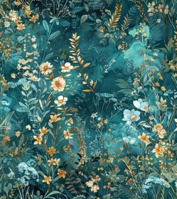 Floral Peel and Stick Wallpaper Green Flower Contact Paper 16.9inch x 118.1inch Botanical Self Adhesive Wallpaper for Bedroom Bathroom Vintage De