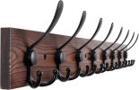 Coat Rack Wall Mount Coat Hooks Coat Hanger with 8 Metal Hooks