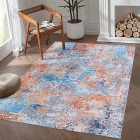 MAVAL Multi Washable Rug 120*96 inch inch Area Rug (Multi, 120*96 inch)