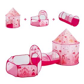 3 in 1 Kids Play Tent with Tunnel for Girls, Princes, Boys, Babies and Toddlers