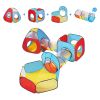 5 in 1 Kids Play Tent with Tunnel, Basketball Hoop for Boys, Girls, Babies and Toddlers