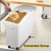 Rice Storage Container, 27Gallon/100L Capacity Large Dog Food Dispenser Bin, Kitchen Ingredient Grain Cereal Flour Bin