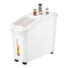 Rice Storage Container, 11.4Gallon/50L Capacity Large Dog Food Dispenser Bin, Kitchen Ingredient Grain Cereal Flour Bin