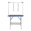 Pet Grooming Table Two Arms with Clamp, 36''x24'' Dog Grooming Station, Foldable Pets Grooming Stand for Medium and Small Dogs