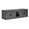 Cat Litter Box Enclosure for 2 Cats, Litter Box Furniture Hidden with Double Rooms, Wooden Cat Box Cabinet Fit Most of Litter Box