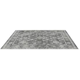 Area Rug, 8 x 10 ft Large Washable Rug, Non-Slip and Tear-Resistant Soft Carpet, Pet & Child Friendly Vintage Area Rugs, Indoor Mat for Bedroom