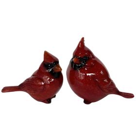 2-PC Set 4"H Cardinal Couple Figurine Home Decor Gift