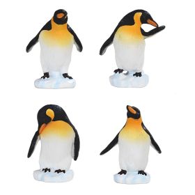 6"H King Penguin Family Lovely Animal Figurine Home Decor Gift