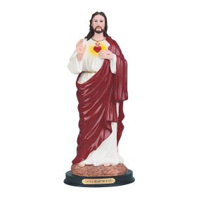 12"H Sacred Heart of Jesus Holy Figurine Home Decor Gift