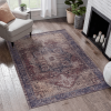 LOOM & LUXE 5x8 Area Rugs for Living Room, Washable Rug, Low-Pile, Non-Slip, Non-Shedding, Foldable, Kid & Pet Friendly - Area Rugs for living room