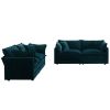 2 - Piece Living Room Set , 2 Pieces Upholstered Loveseat and Couch for Home Office Lounge, Sofa Set of 2