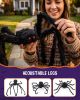 2 Pack 5 Ft Giant Black Spiders for Outdoor Halloween Decorations Use to Outside Front Yard, Lawn, Porch Column, Tree, Roof