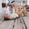 LOOM & LUXE Collection 5X7 Brown /Striped Non-Shedding Living Room Bedroom Dining Home Office Stylish and Stain Resistant Area Rug
