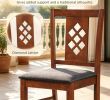 Set of 4 Linen Style Upholstered Kitchen Chairs with Wood Frames - Dining Room Seating with Classic Elegance