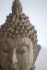 Set of 2, 4.5x4.3x8" Meditating Buddha Head Sculpture, Small