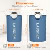 100L 2-Pack Large Laundry Basket, Collapsible Laundry Hamper with Aluminum Handles