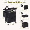 File Cabinets, Storage Cabinets for Hanging Files Letter/Legal/F4/A4 Size, Black