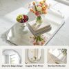 20"x28" Frameless Arched Bathroom Mirror Beveled Diamond Edge Wall Mirror Vanity Decorative Mirror