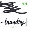 CIFbuy Metal Baked Paint Laundry Sign Wall Art Modern Laundry Room Decor (TikTok, temu pickup)