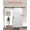 Sliding Barn Door, 42 x 84 inch, High-Strength MDF Panel, Barn Door with Hardware Kit, Water-Proof PVC Surface, Easy to Install, H-Frame
