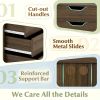 5 Drawer Mobile File Cabinet with Wheels for Living Room Home Office Storage Organizer Desk Filing Cabinet Metal