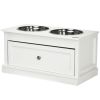 Modern Elevated Dog Bowls 23.5 Inches X 11.75 Inches X 12.25 Inches