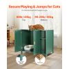 Cat Enclosure, 41.3 in Self Cleaning Litter Box Cabinet, with Drawer & Detachable Divider, Automatic Litterbox Enclosure with Built-in Power Outlet