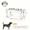 Elevated Dog Bowls with Easy to Clean and Non-Slip Base 12 Inches