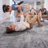 MARFI Collection 6.7X9. Light Grey / Abstract Area Rug Modern, Contemporary, Non-Shedding & Easy to Clean, Ideal for Living Room, Bedroom