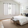 Pure White Room Darkening Curtains for Bedroom Living Room 63 Inches Long 2 Panels