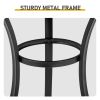 19.5 Inch Hummingbird Mosaic Side Table, Round Iron Top with Tripod Legs, Indoor Outdoor Accent End Table