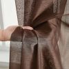 2 Piece Semi Sheer Voile Window Drapery Curtain Grommet Panels for Bedroom & Living Room (54" W x 84" L, Chocolate Brown)