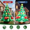 12FT Inflatable Christmas Tree with Gifts & Candy Canes, 6 LED Lights, 190D Polyester, US Plug