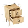 Bedside Table with Easy to Clean 23.62 Inches