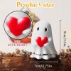 Halloween Ghost Figurine, Spooky Resin Ghost Statue, Funny Cute Ghost Ornaments for Halloween Decorations, Porch and Indoor Home Office Desk Decor