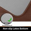 AQwzh Memory Foam Soft and Comfortable/Super Water Absorption/Non-Slip/Thick/Machine Wash/Easier to DryBath Rug, Brown, 31.5" x 19.8"