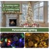 7.5ft Pre-lit Snow Flocked Pencil Christmas Tree with 1000 Branch Tips & 350 Lights, Remote Control, White Flocked