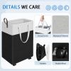 75L Rolling Laundry Basket with Wheels, Collapsible & Waterproof Laundry Hamper, Mobile Clothes Hamper