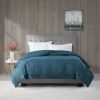 Lightweight Down Alternative Blanket with Satin Trim Teal King