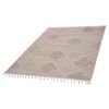 LOOM & LUXE Collection 8X10 Cream /Trellis Indoor/Outdoor Area Rug