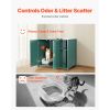 Cat Enclosure, 41.3 in Self Cleaning Litter Box Cabinet, with Drawer & Detachable Divider, Automatic Litterbox Enclosure with Built-in Power Outlet