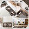 3 Pcs Aztec Western Kitchen Rugs and Mats Set Boho Farmhouse Non Slip Rug Geometric Waterproof Floor Mat Aztec Western Decor for Kitchen Home Entryway