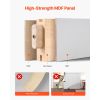 Sliding Barn Door, 42 x 84 inch, High-Strength MDF Panel, Barn Door with Hardware Kit, Water-Proof PVC Surface, Easy to Install, H-Frame