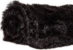 Premium Solid Faux Long Fur Throw Blanket - Soft, Fuzzy Throw Blanket - for Bed or Couch - 50" x 65' - Rose Dust