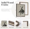 Large Framed Western Cowboy Wall Art Set, 2 Piece Vintage Farmhouse Canvas Prints Paintings