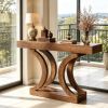 43.3 Inch Unique Sofa Table with Curved Legs Console Table for behind the Couch Modern Living Room Decor