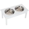 Elevated Dog Bowls with Easy to Clean and Non-Slip Base 12 Inches