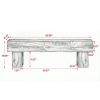 63" Farmhouse TV Stand, Media Console Table